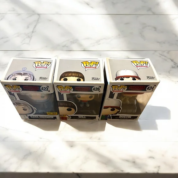 Stranger Things Funko Pops Set of 3